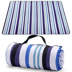 Michael Josh Picnic Blaket. New. Blue Striped. Carry bag included.200 CM.